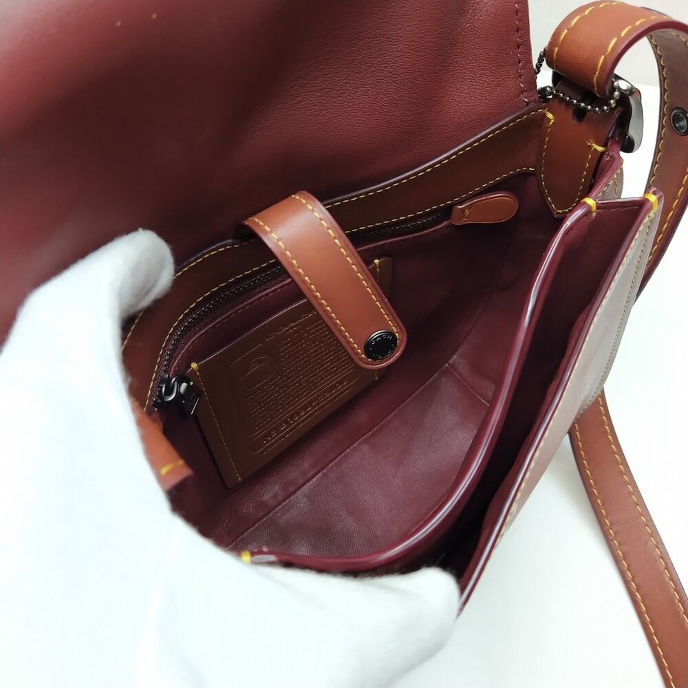 Coach 1941 Saddle 23 Brown Leather Flap Closure Crossbody Bag - Picture 10 of 16